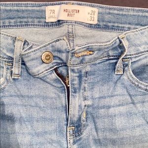 WOMENS HOLLISTER BOOT CUT JEANS SIZE7